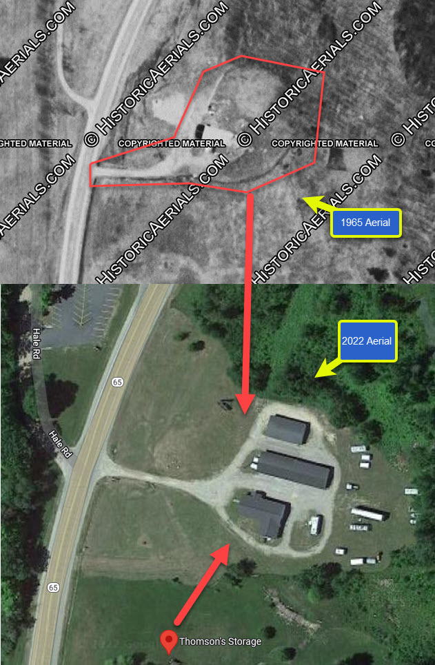 Spire Drive-In Theatre - Then Vs Now (newer photo)